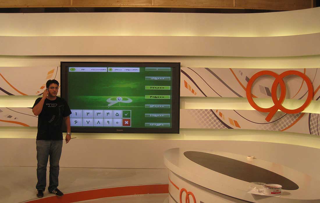 90 TV Football Show 103 inch touch screen