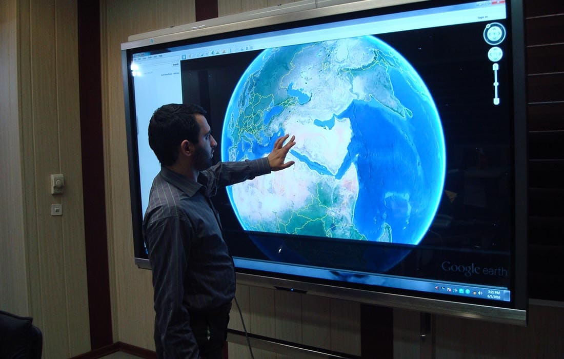 Cavac 86 inch touch screen in Confrence room 1